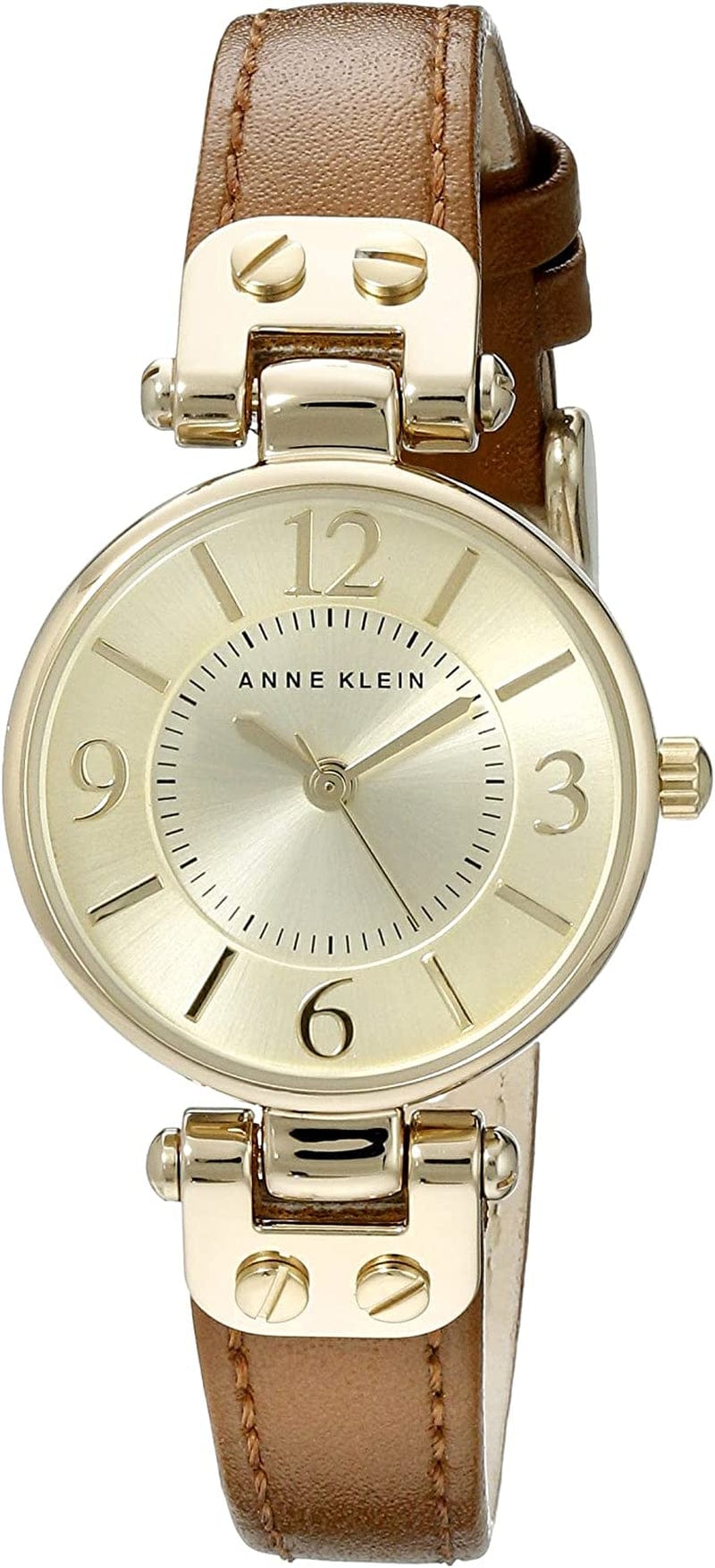 Women'S Leather Strap Watch Honey/Gold