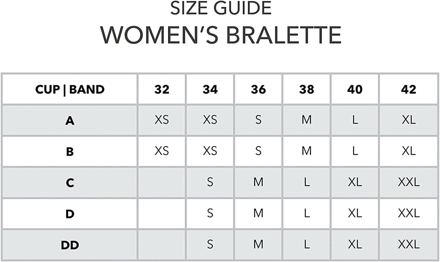 Women'S Light Support Spaghetti Strap Everyday Bralette: Wire Free Band