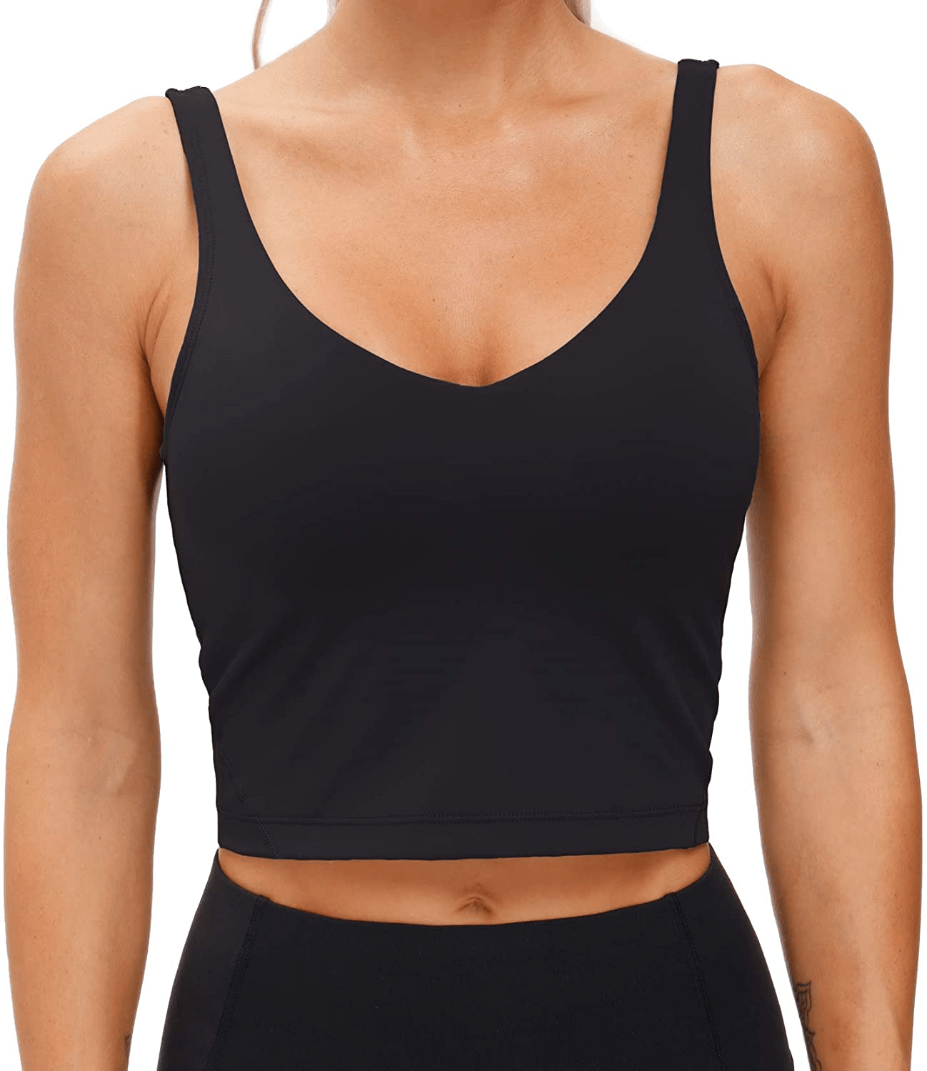 Women’S Longline Sports Bra Wirefree Padded Medium Support Yoga Bras Gym Running Workout Tank Tops Apparel & Accessories > Clothing > Underwear & Socks > Bras Kylie Max