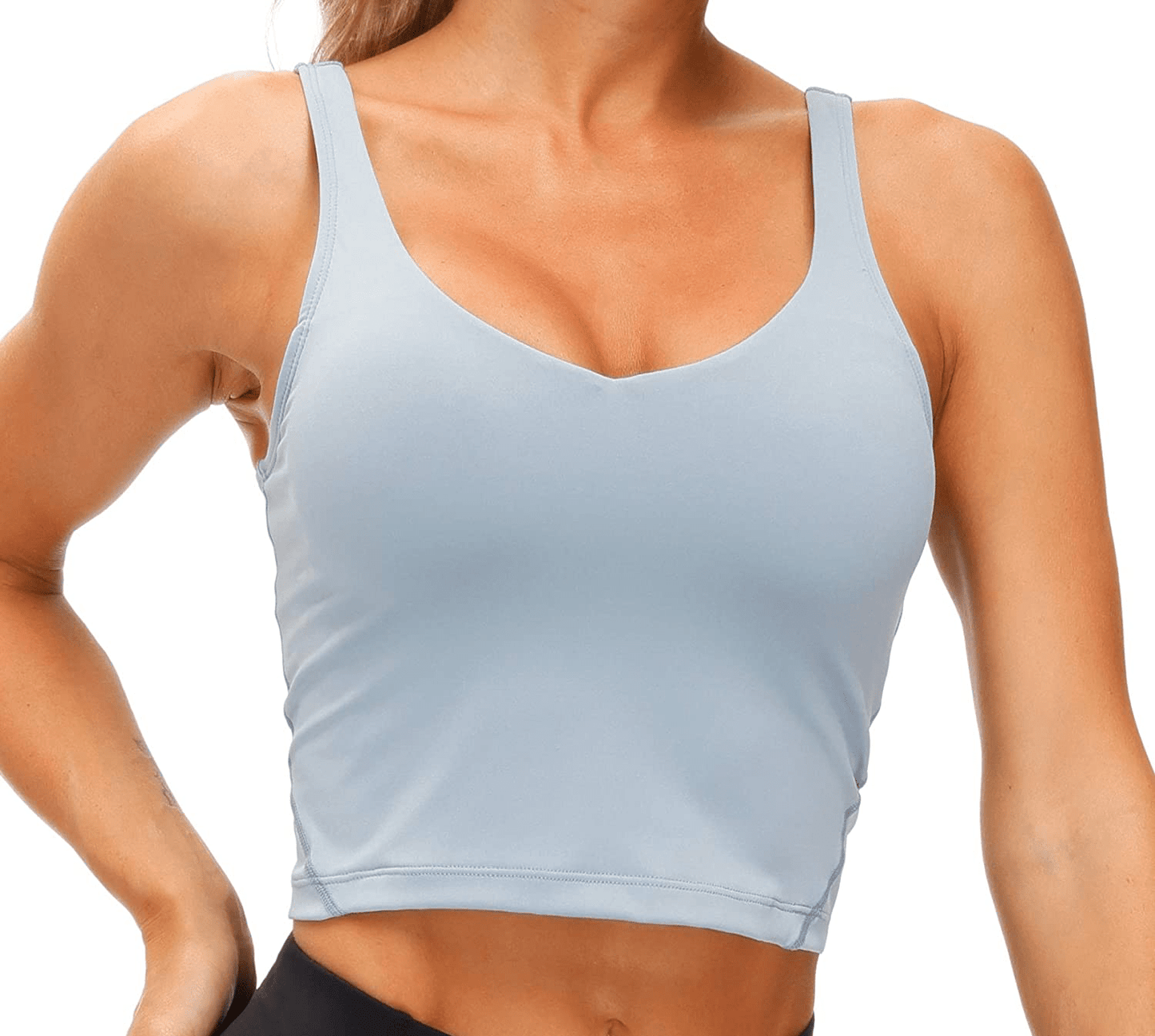 Women’S Longline Sports Bra Wirefree Padded Medium Support Yoga Bras Gym Running Workout Tank Tops Apparel & Accessories > Clothing > Underwear & Socks > Bras Kylie Max