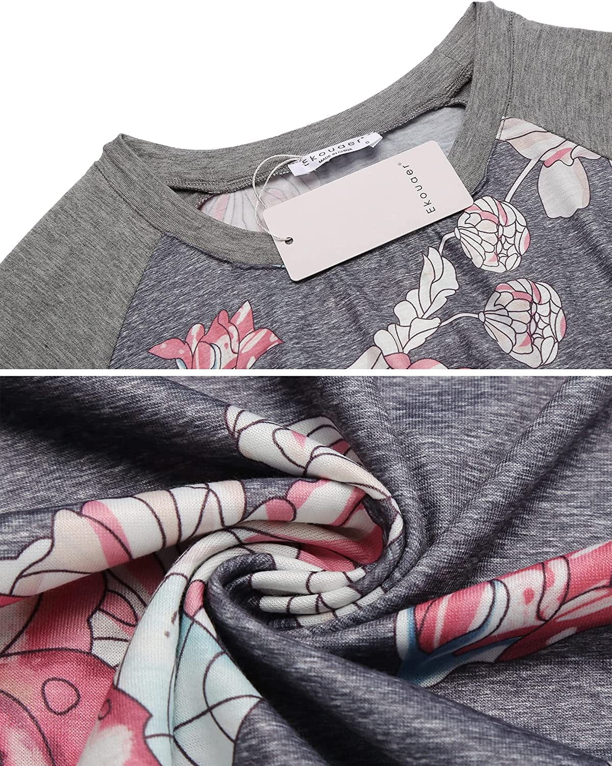 Women’S Maternity Nursing Pajamas for Hospital Short Raglan Sleeve Baseball Pregnancy Breastfeeding Sleepwear Set