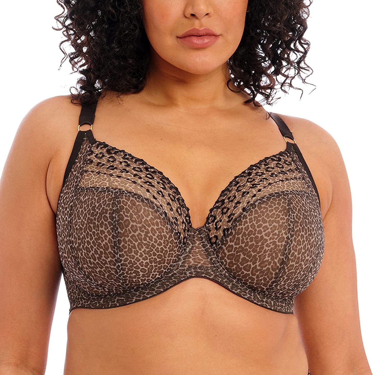 Women'S Matilda Unlined Plunge Underwire Bra with J-Hook Leopard / Matilda Unlined Plunge Underwire Bra With J-hook / 40HH