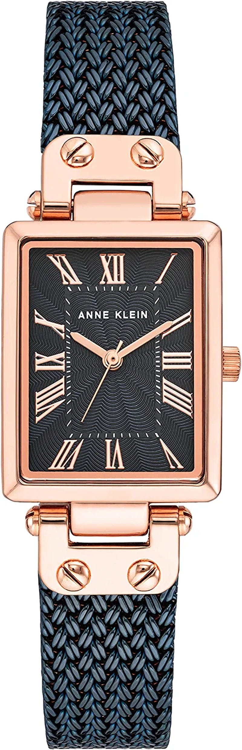 Women'S Mesh Bracelet Watch Navy Blue/Rose Gold