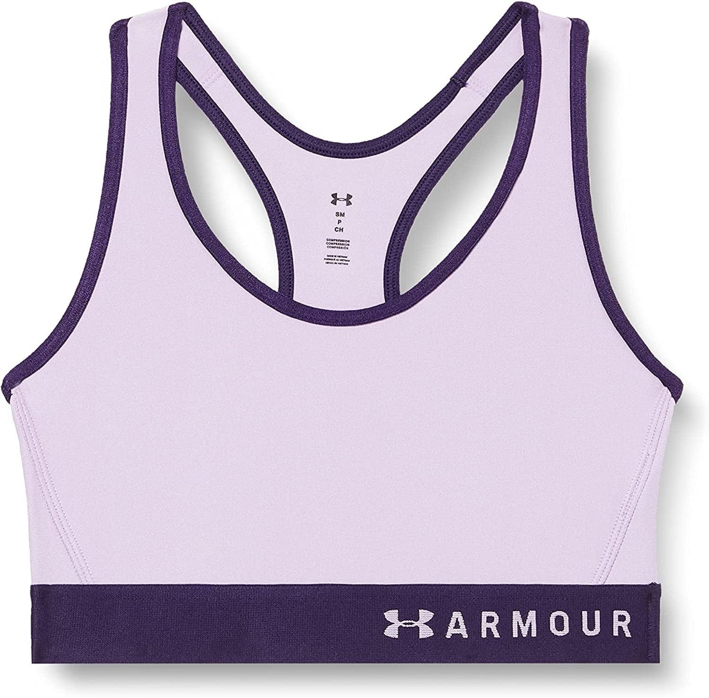 Women'S Mid Keyhole Sports Bra Level Purple (569)/Metallic Silver / Small