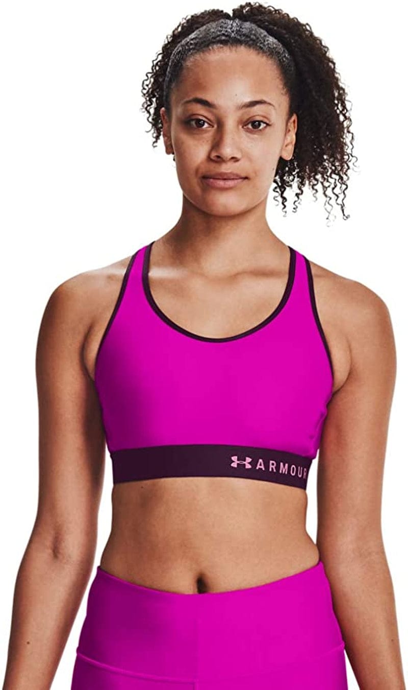 Women'S Mid Keyhole Sports Bra Meteor Pink (660)/ Planet Pink / Small