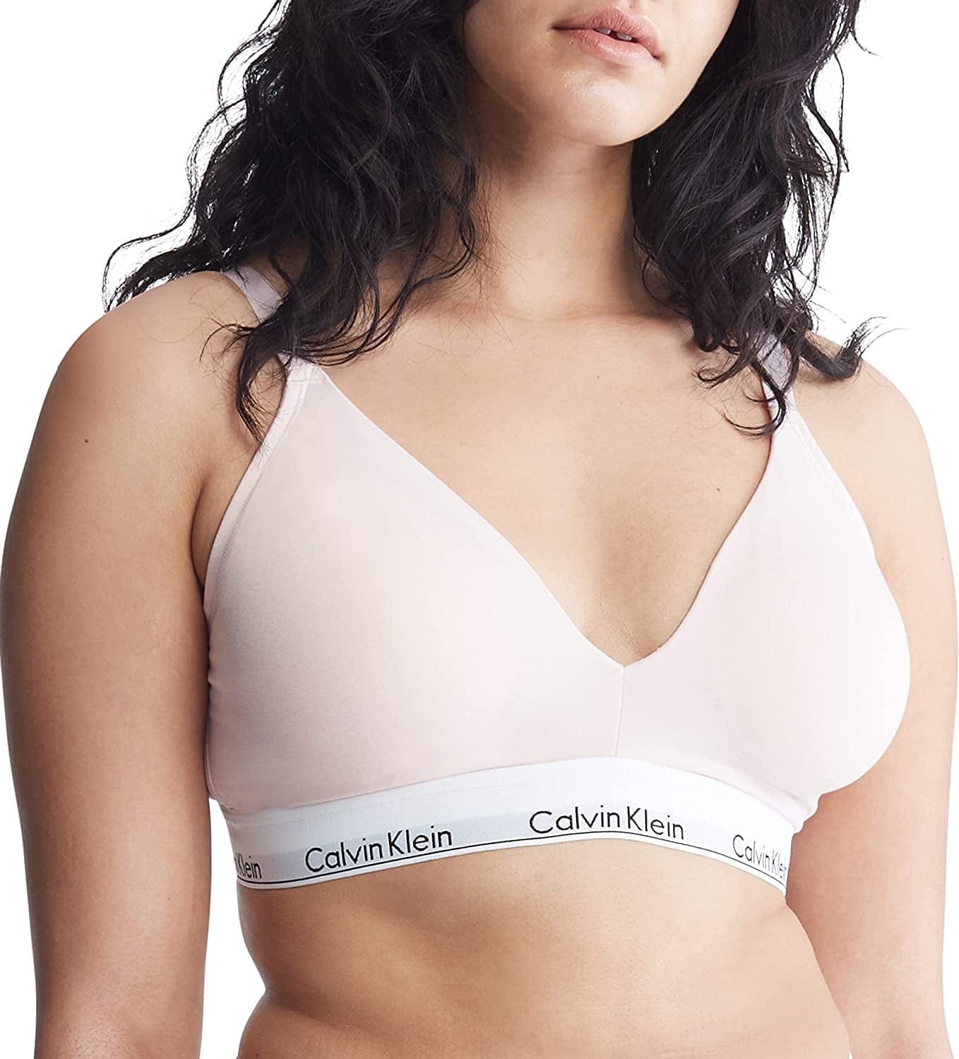 Women'S Modern Cotton Lightly Lined Triangle Wireless Bralette Nymph's Thigh / 2X