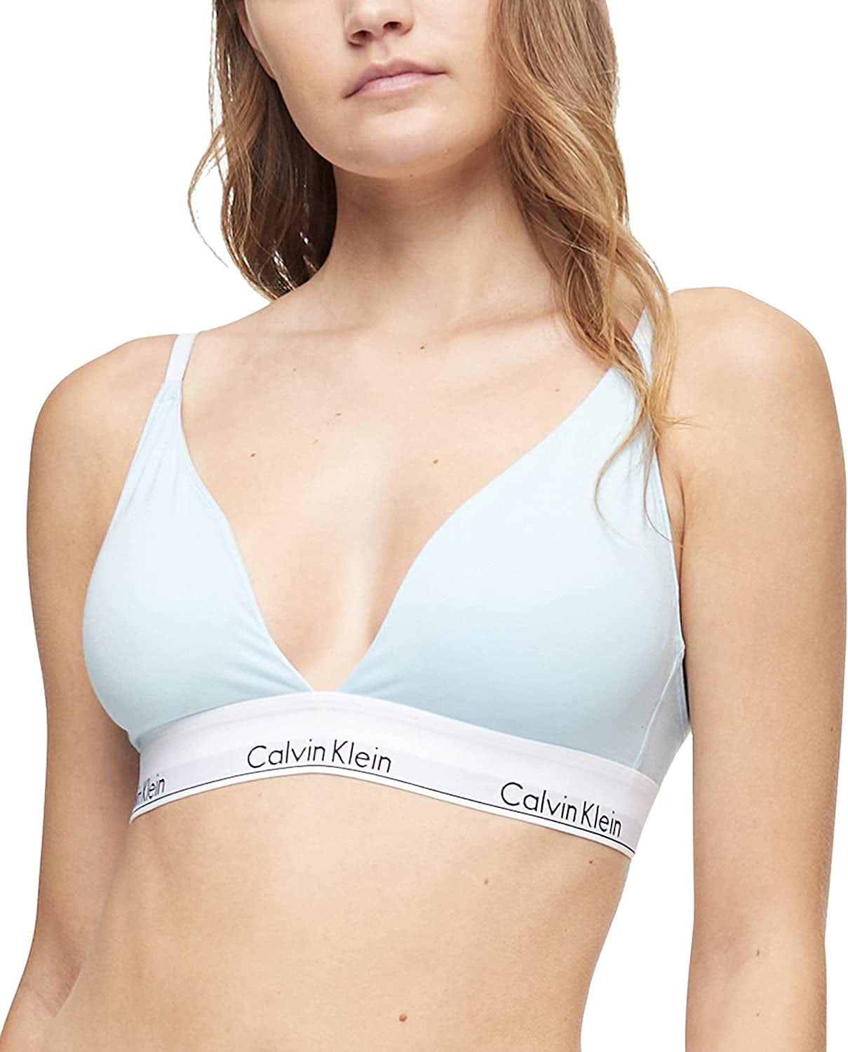 Women'S Modern Cotton Lightly Lined Triangle Wireless Bralette Rain Dance / Medium