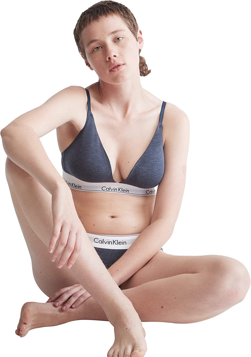 Women'S Modern Cotton Lightly Lined Triangle Wireless Bralette