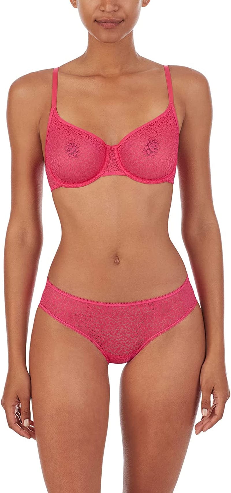 Women'S Modern Lace Unlined Demi Bra Beet / 32D