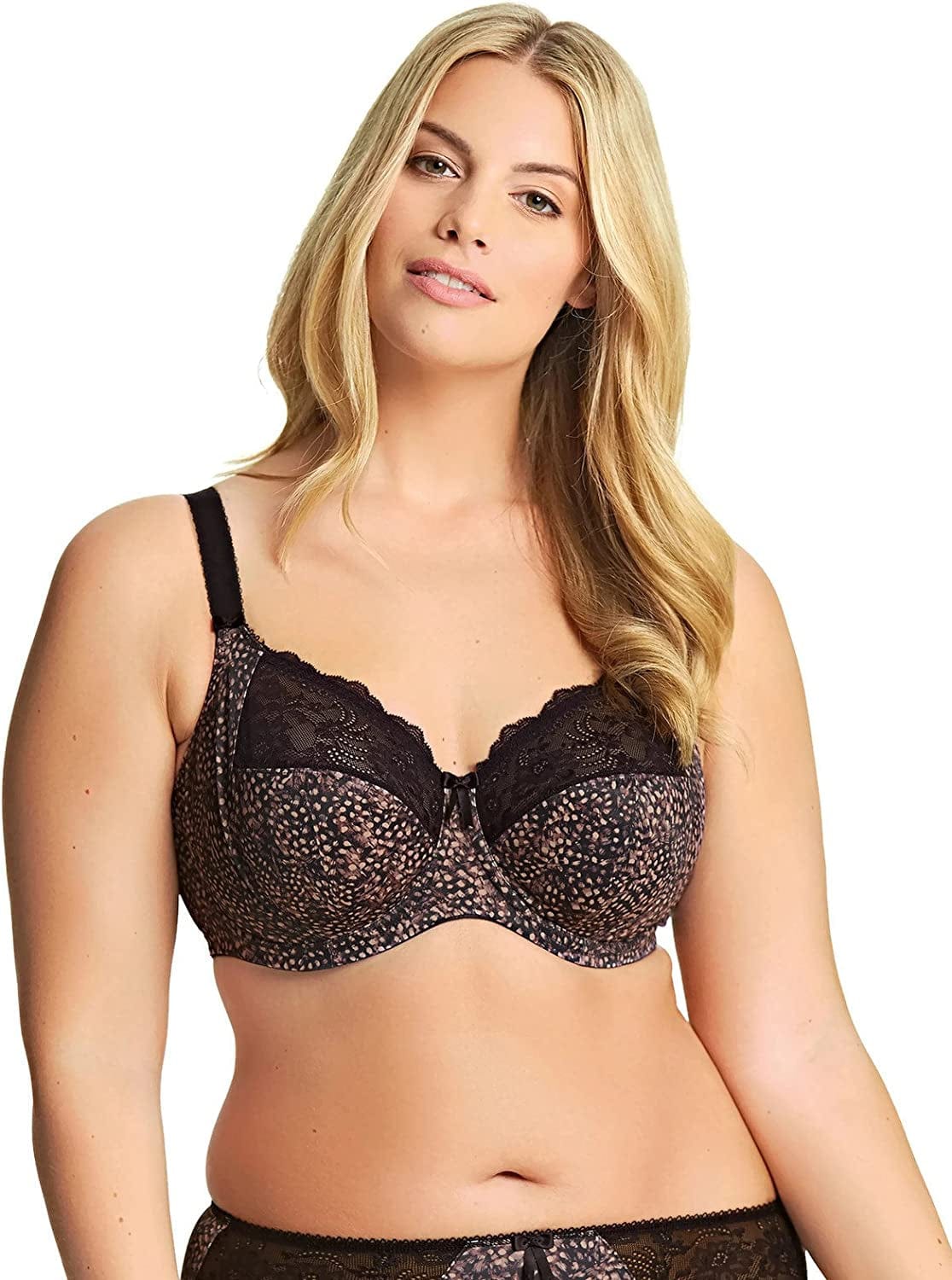 Women'S Morgan Banded Underwire Stretch Lace Bra Ebony / 34H