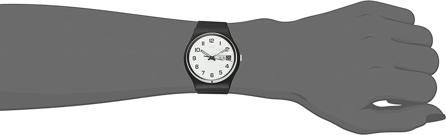 Women'S None Quartz Silicone Strap, Black, 19 Casual Watch (Model: GB743)