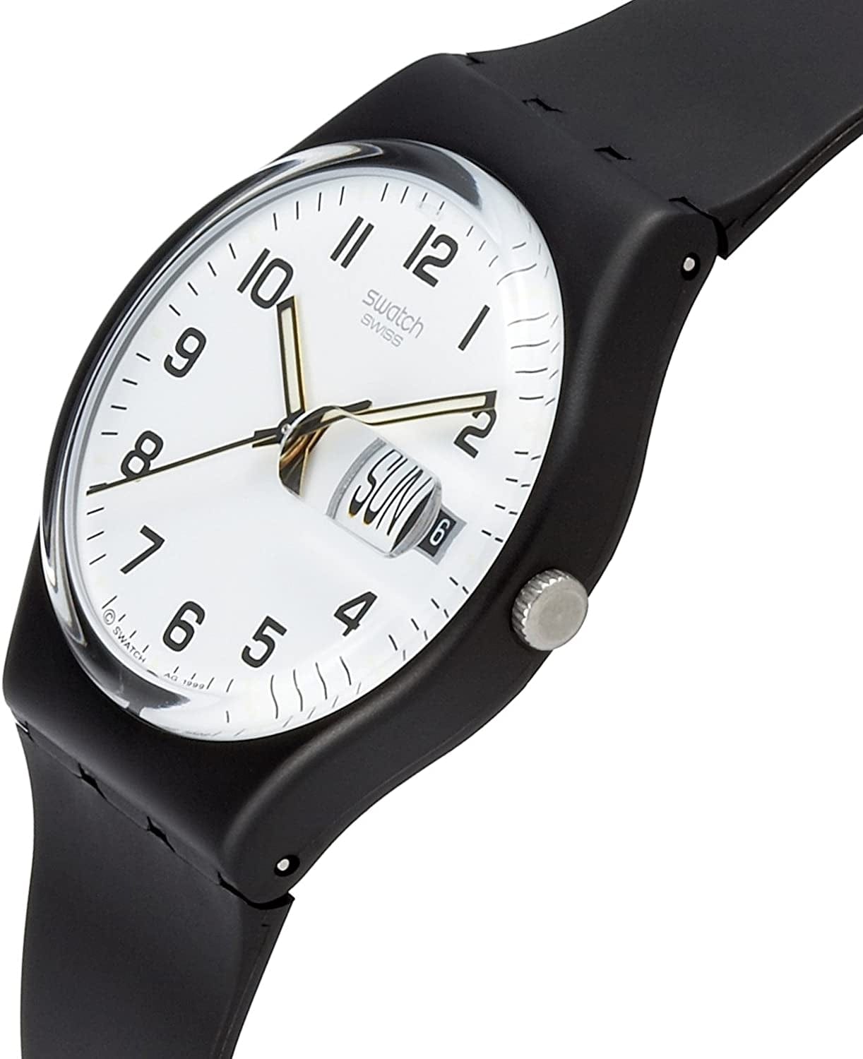 Women'S None Quartz Silicone Strap, Black, 19 Casual Watch (Model: GB743)