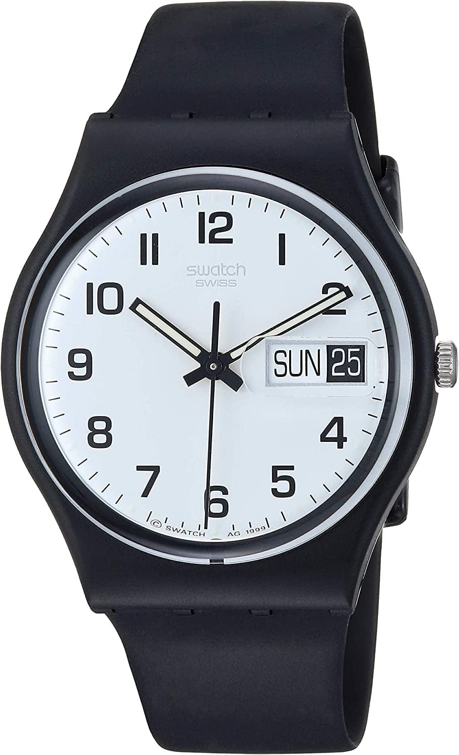 Women'S None Quartz Silicone Strap, Black, 19 Casual Watch (Model: GB743)