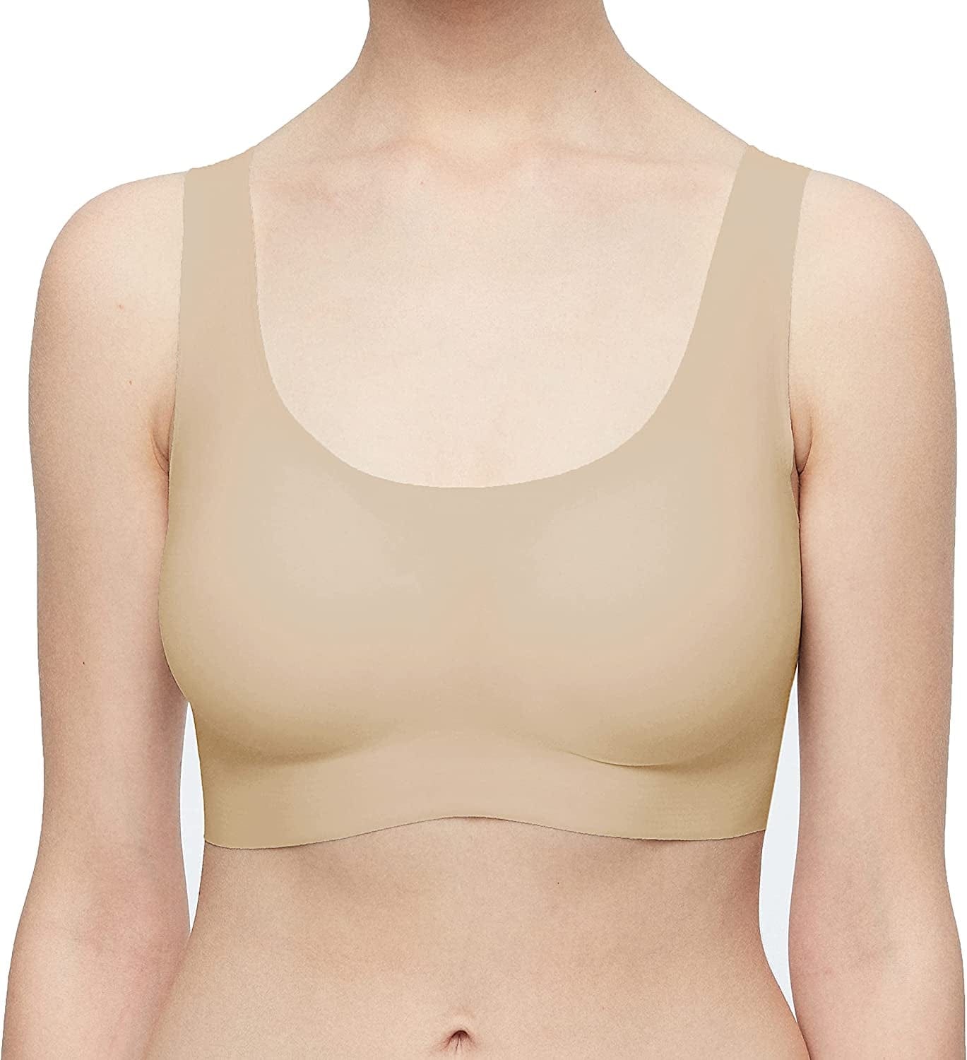 Women'S Onesize Wireless Seamless Vest Bras Full Coverage Comfort Revelution Nude / Standard / One Size