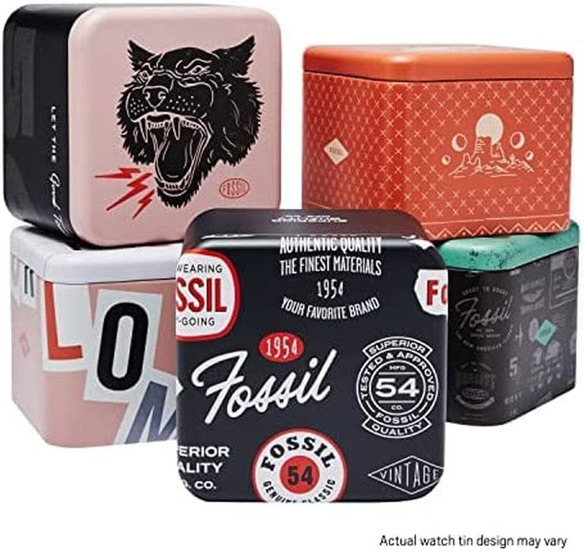 Women'S Original Boyfriend Stainless Steel and Leather Quartz Chronograph Watch