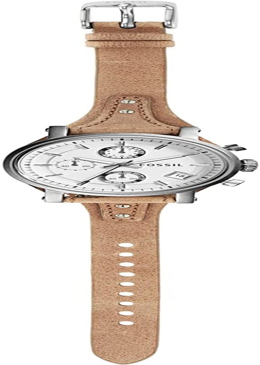 Women'S Original Boyfriend Stainless Steel and Leather Quartz Chronograph Watch