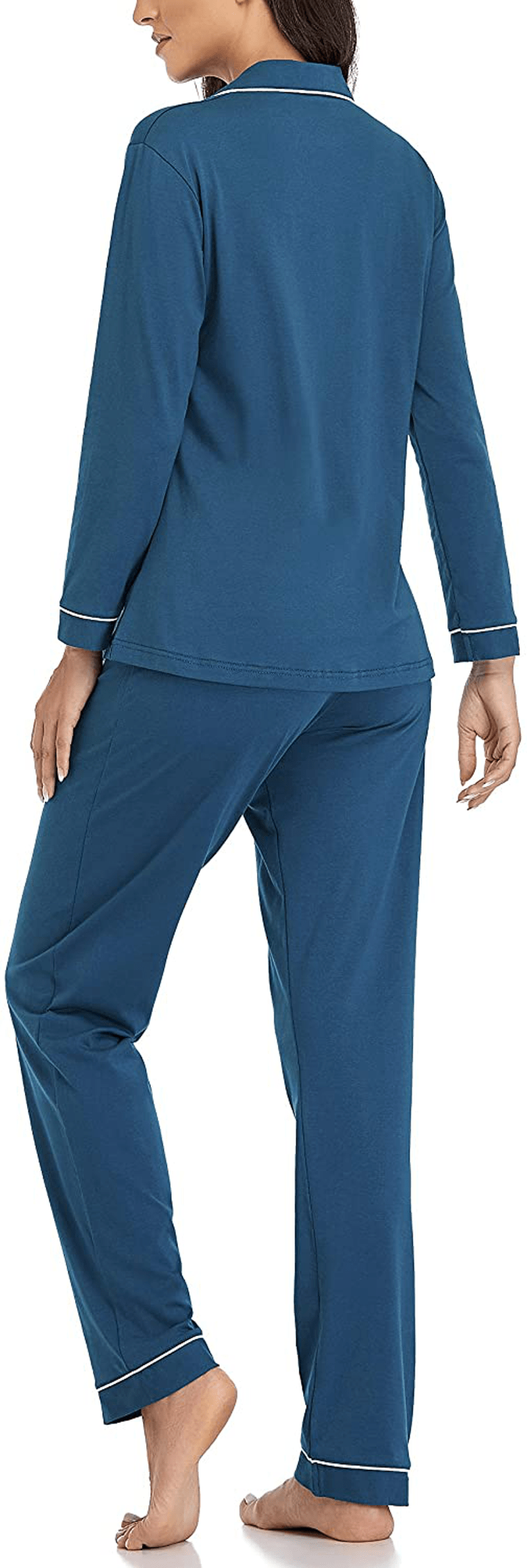 Women's Pajamas Set, Short Sleeve Sleepwear Button-Down Nightwear Soft Pj Lounge Sets Pajamas for Women Apparel & Accessories > Clothing > Sleepwear & Loungewear > Pajamas CULAYII