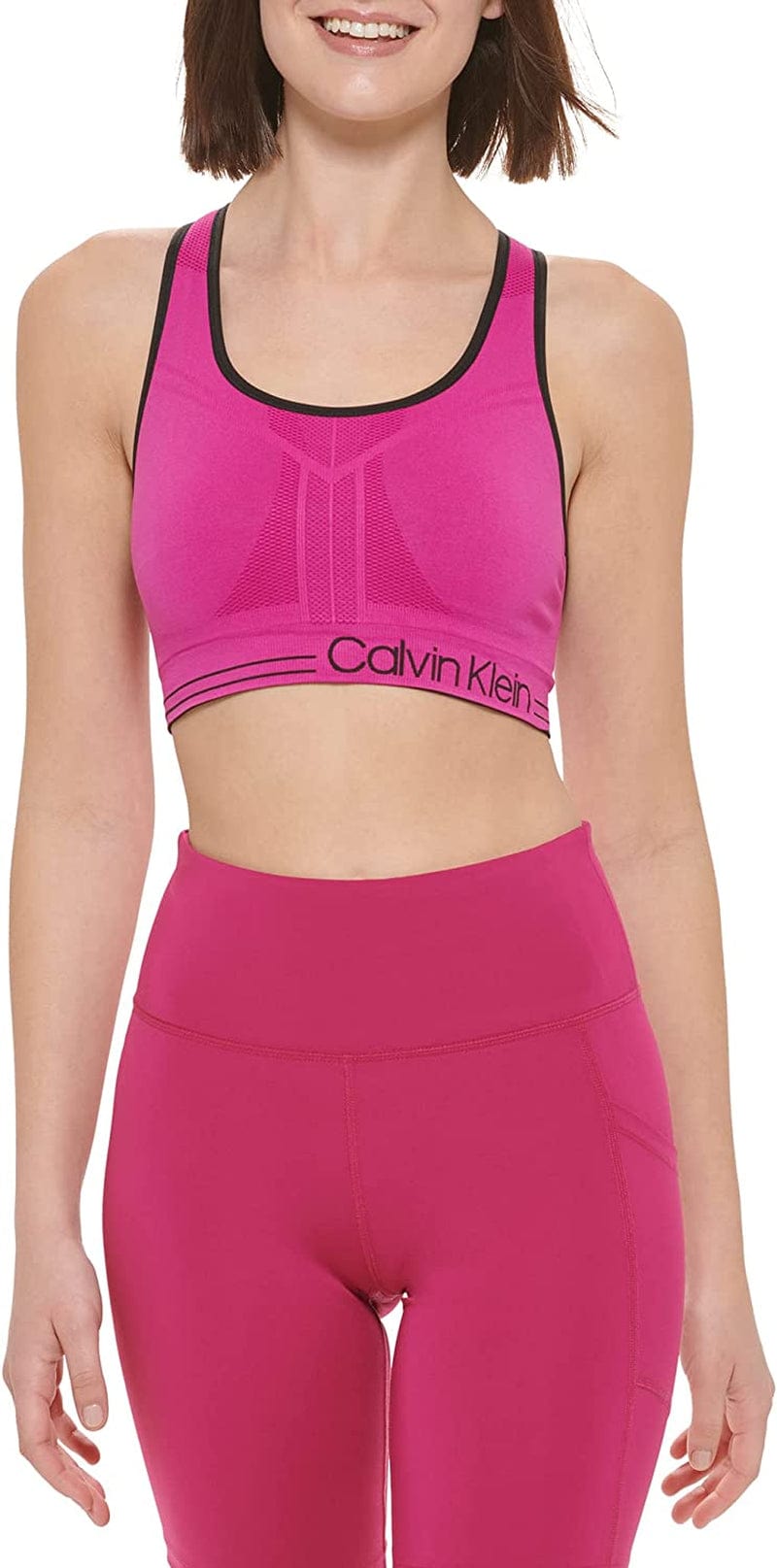 Women'S Performance Moisture Wicking Medium Impact Reversible Seamless Sports Bra Melrose / Small