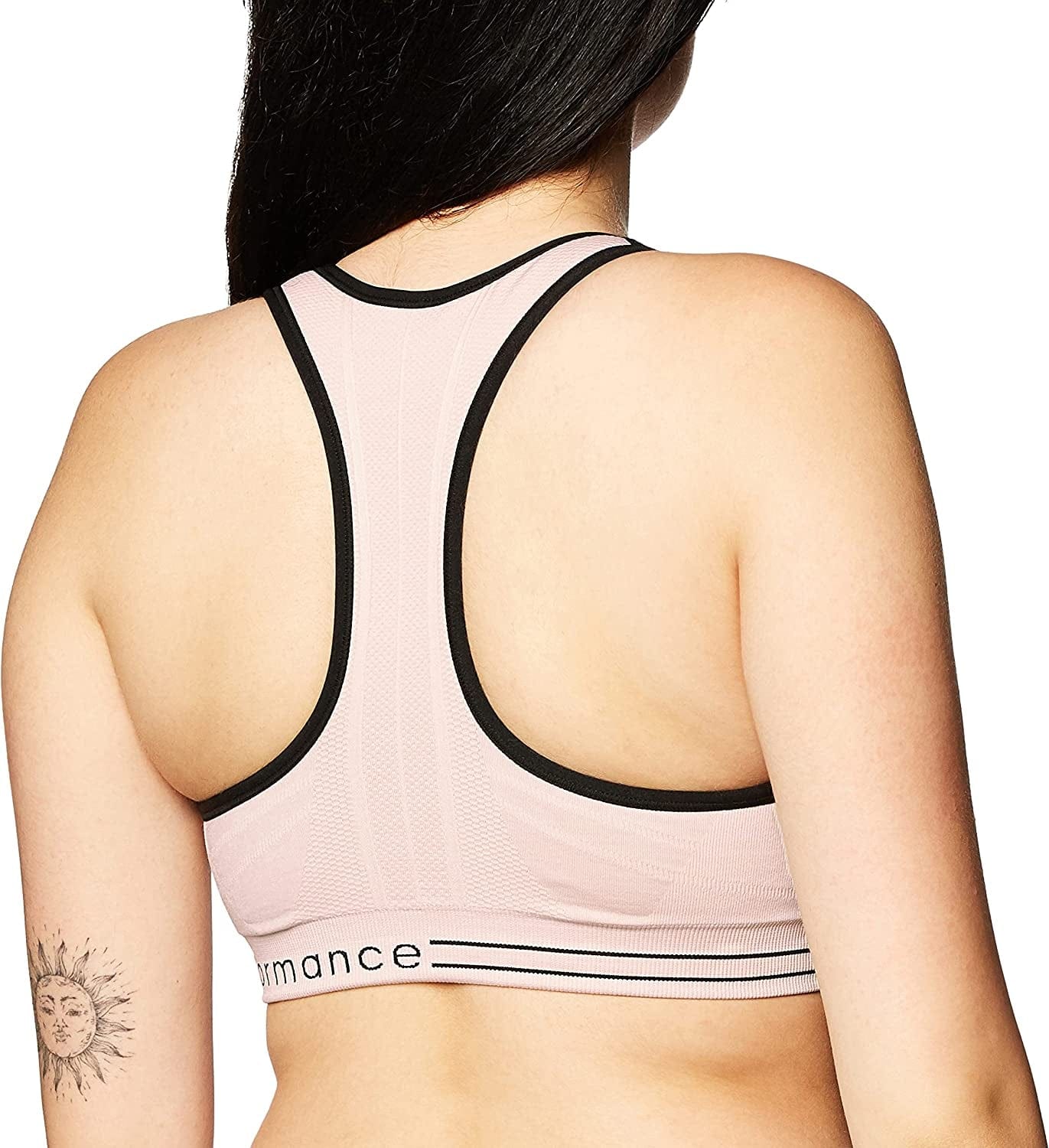 Women'S Performance Moisture Wicking Medium Impact Reversible Seamless Sports Bra
