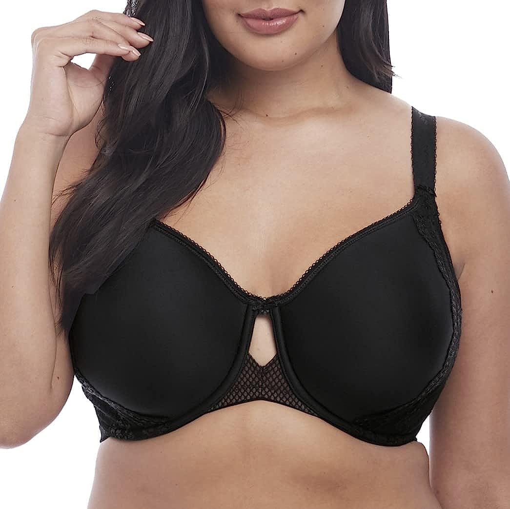 Women'S plus Size Charley T-Shirt Seamless Breathable Spacer Underwire Bra Black / 40G
