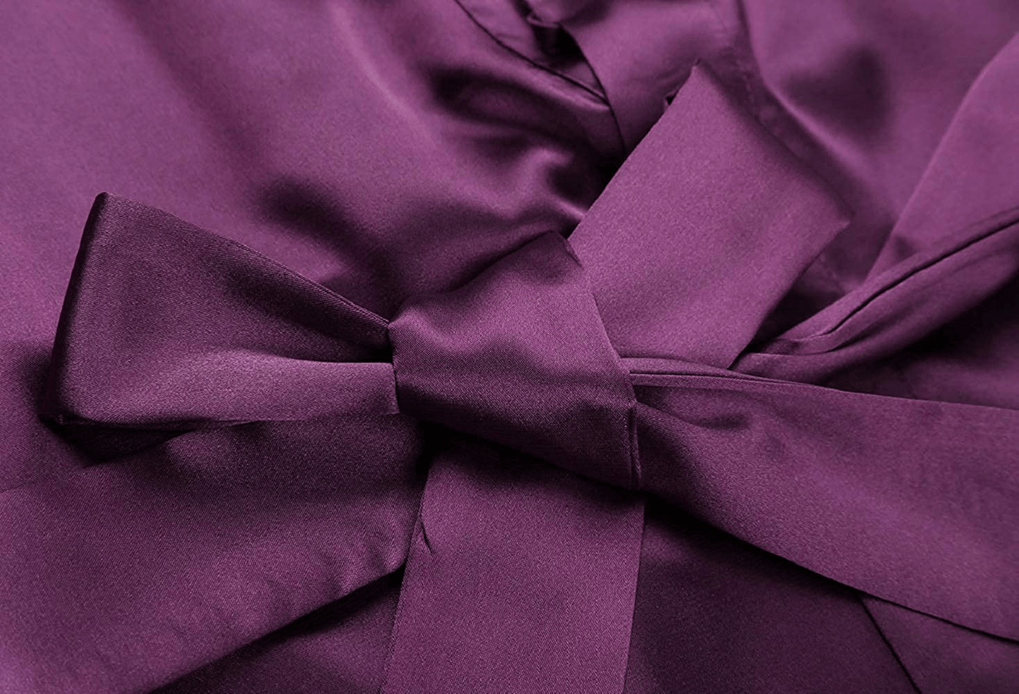 Women'S plus Size Satin Kimono Robes Short Silk Bathrobe Bridesmaid Wedding Party Nightgown Sleepwear Apparel & Accessories > Clothing > Sleepwear & Loungewear > Robes sunshinemall