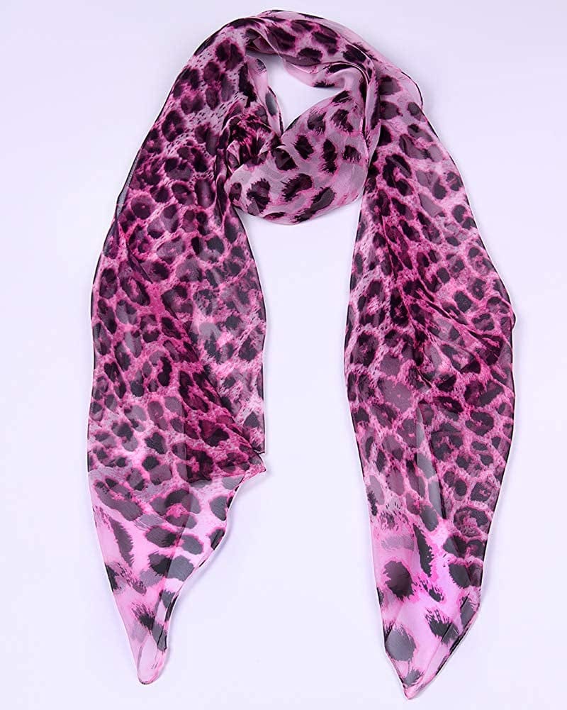Women'S Polyester Chiffon Scarf Neck Fashionable Printing Floral Country Style Lightweight Scarves for Ladies and Girls Apparel & Accessories > Clothing Accessories > Scarves & Shawls Persmileful