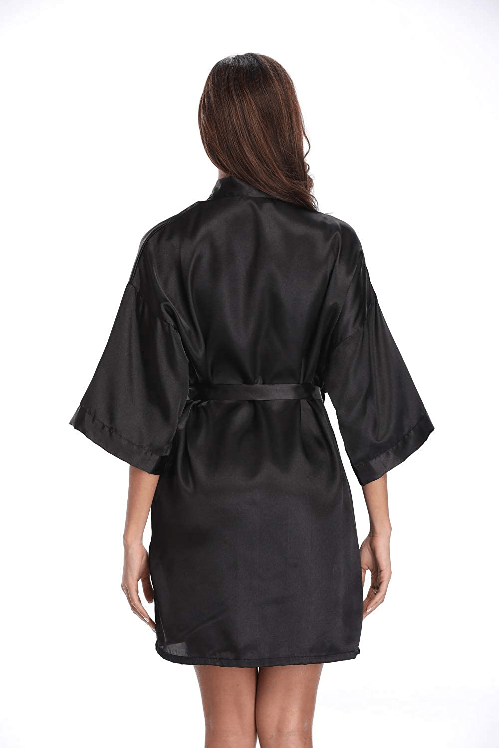 Women'S Pure Short Silky Robes Bridesmaid Bride Party Satin Robes Sleepwear Apparel & Accessories > Clothing > Sleepwear & Loungewear > Robes Super Shopping-zone