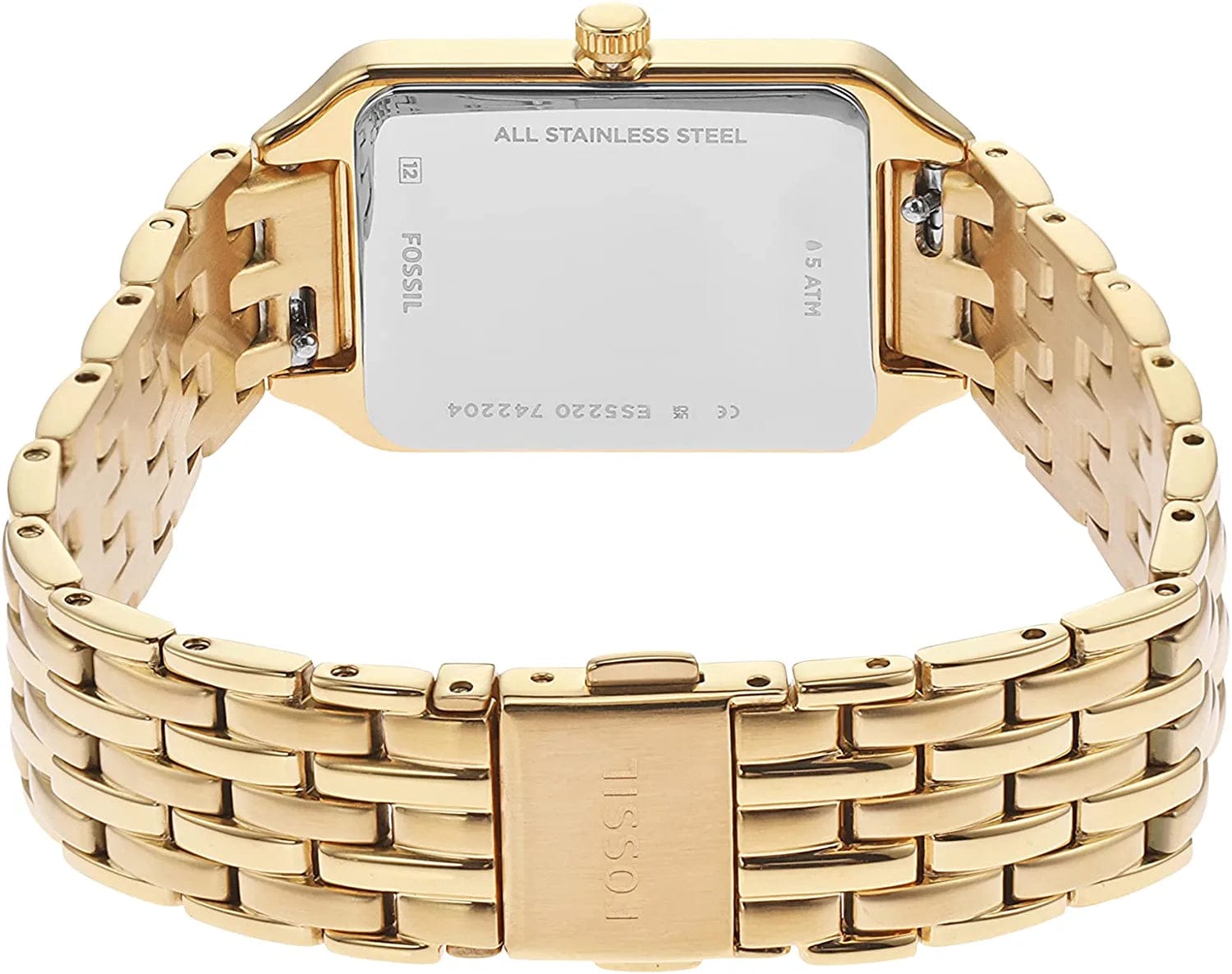 Women'S Racquel Quartz Rectangular Watch with Stainless Steel or Leather Strap