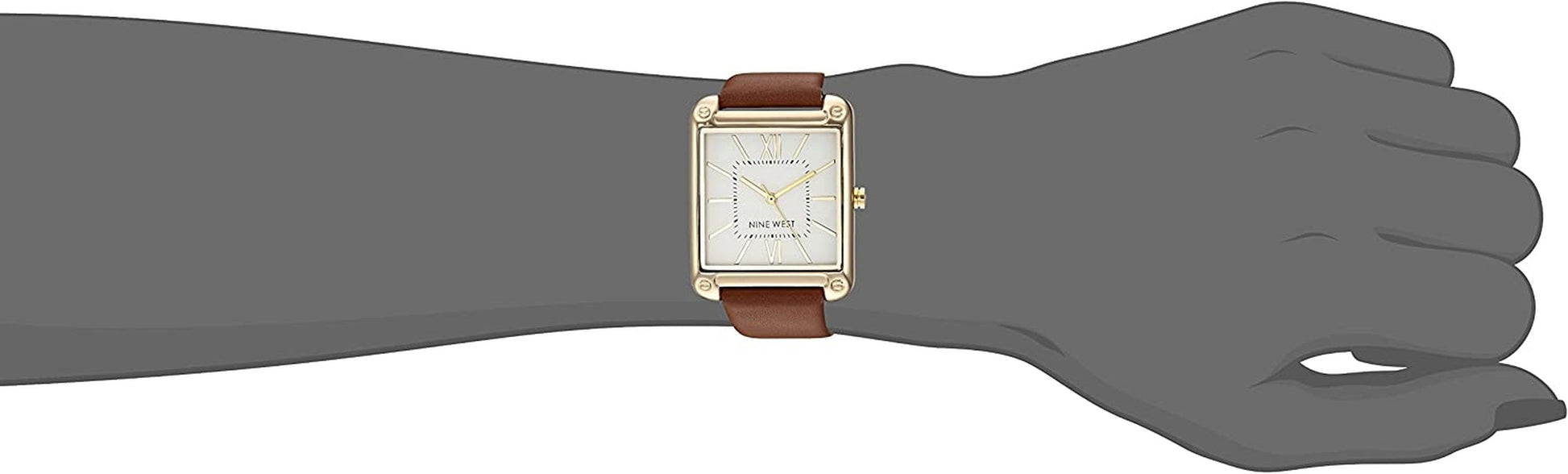 Women'S Rectangular Case Strap Watch