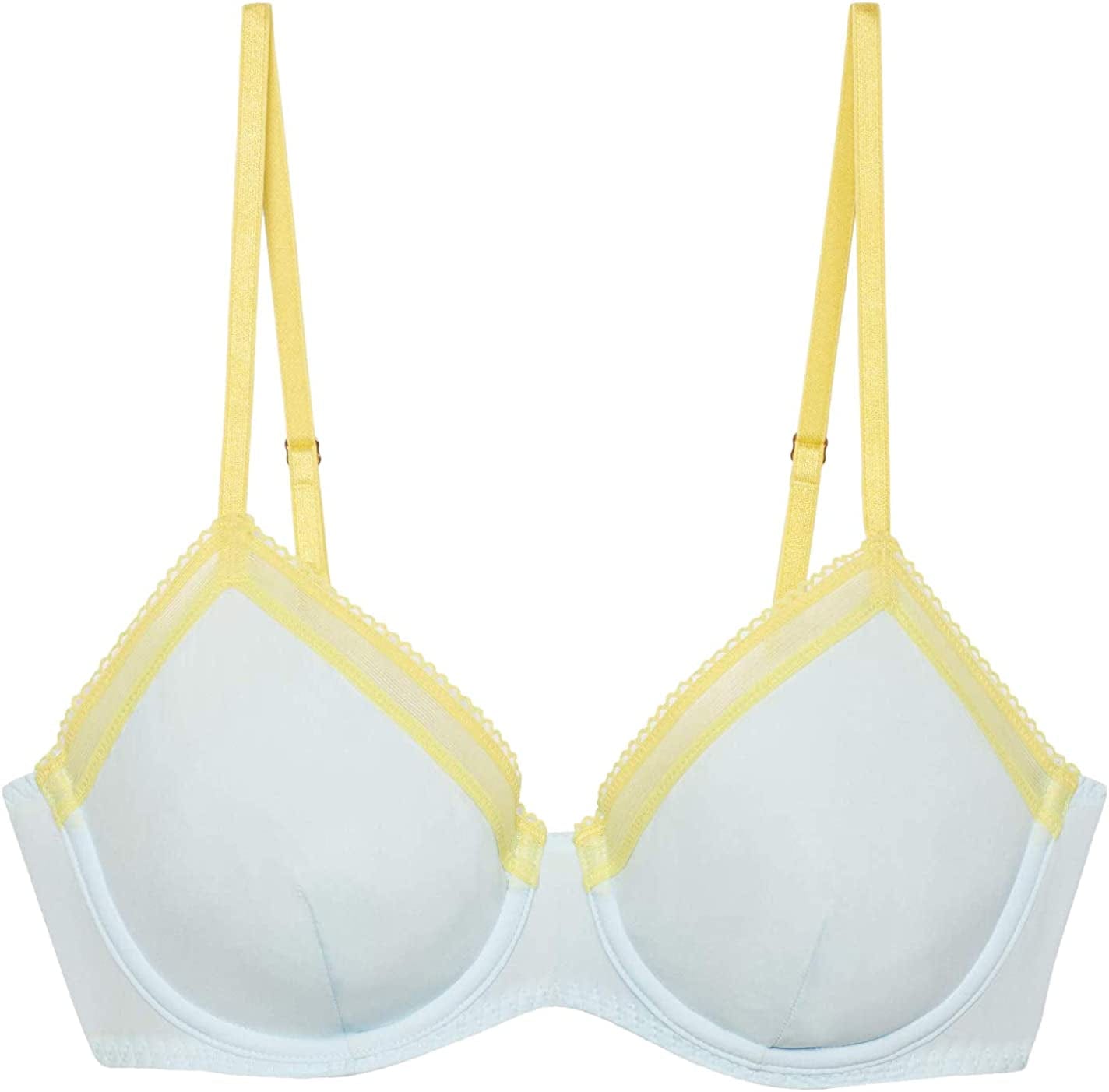 Women'S Reg Unlined Microfiber Demi Cup Bra Cold Blue / 36C