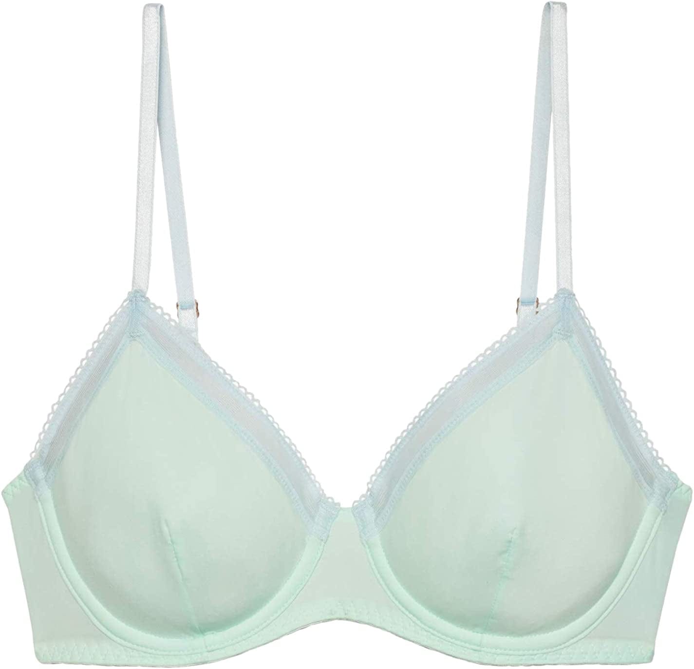 Women'S Reg Unlined Microfiber Demi Cup Bra Bay Green / 36B