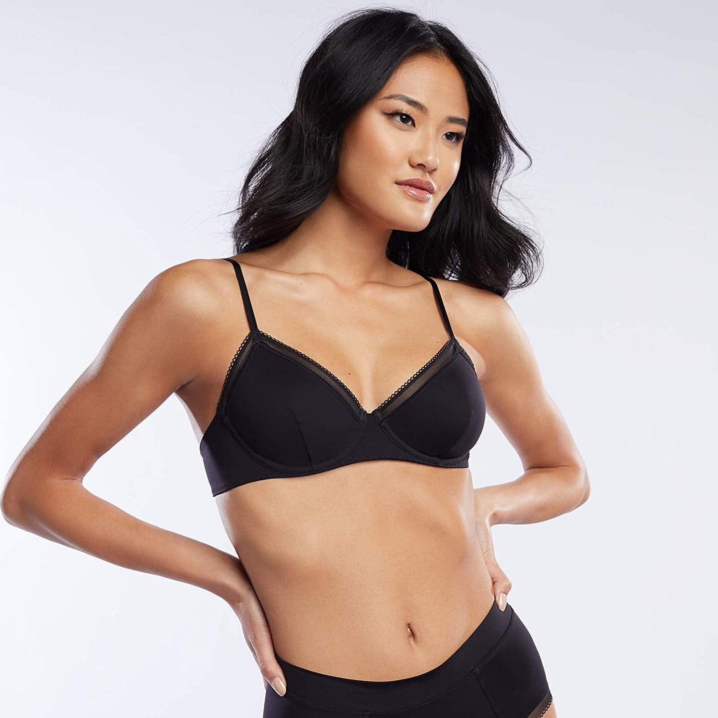 Women'S Reg Unlined Microfiber Demi Cup Bra