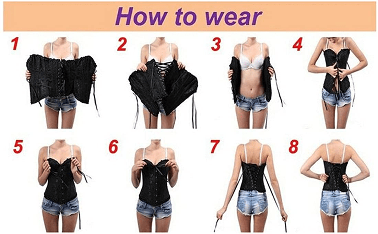 Women'S Renaissance Corset Bustier Top Dress up Costumes Apparel & Accessories > Clothing > Underwear & Socks > Lingerie Zhitunemi
