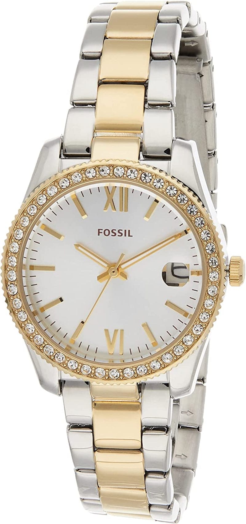 Women'S Scarlette Stainless Steel Quartz Watch 2T Silver/Gold