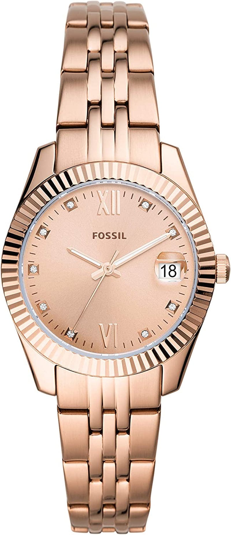Women'S Scarlette Stainless Steel Quartz Watch Rose Gold