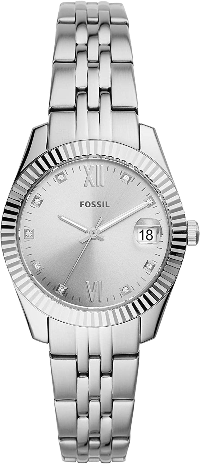 Women'S Scarlette Stainless Steel Quartz Watch Silver