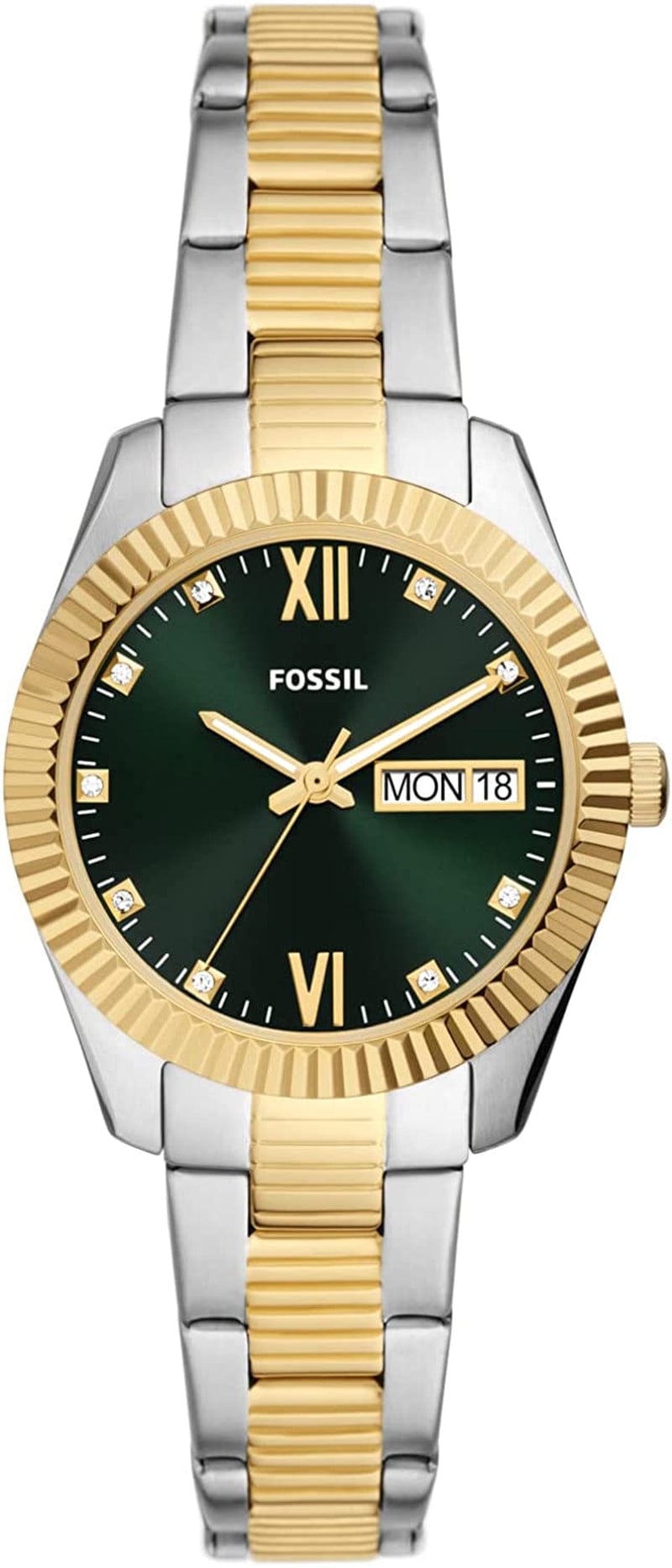 Women'S Scarlette Stainless Steel Quartz Watch Gold/Silver/Green