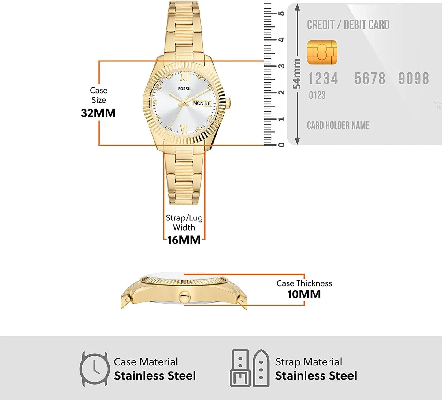 Women'S Scarlette Stainless Steel Quartz Watch