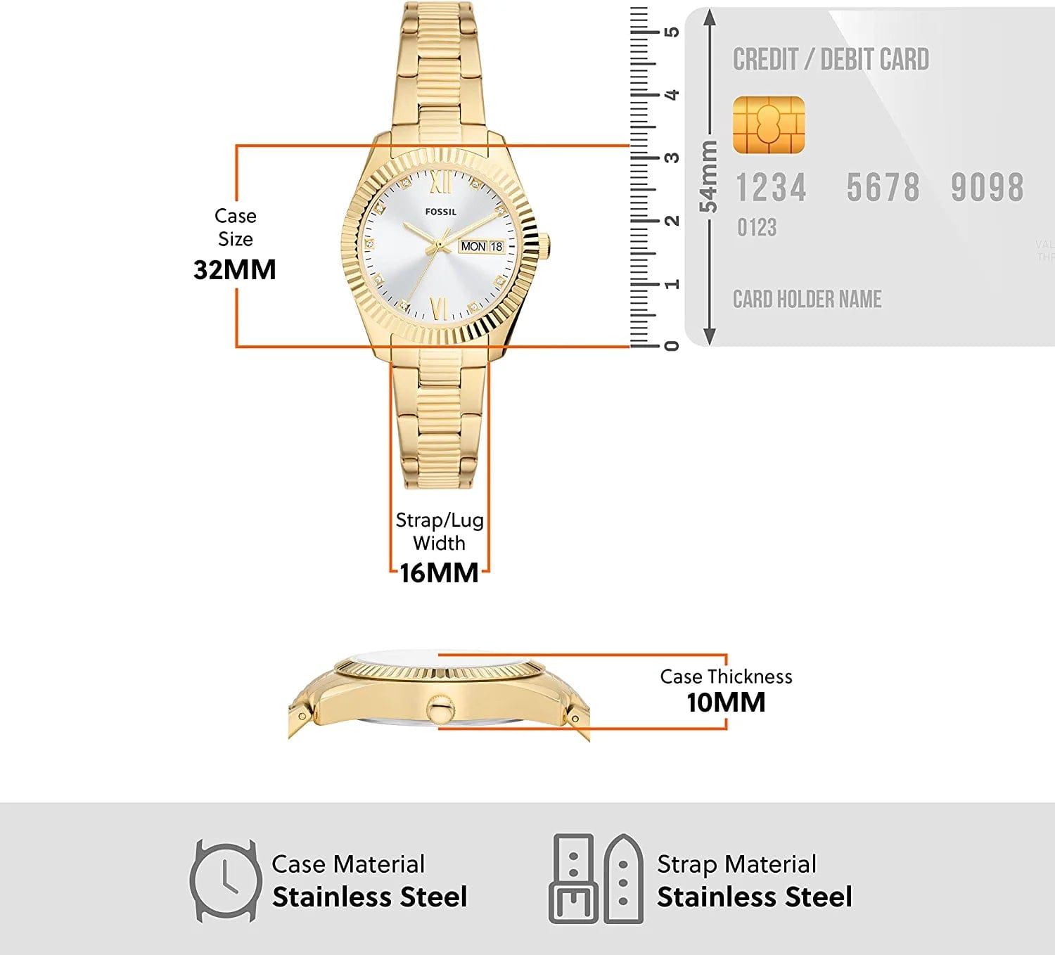 Women'S Scarlette Stainless Steel Quartz Watch