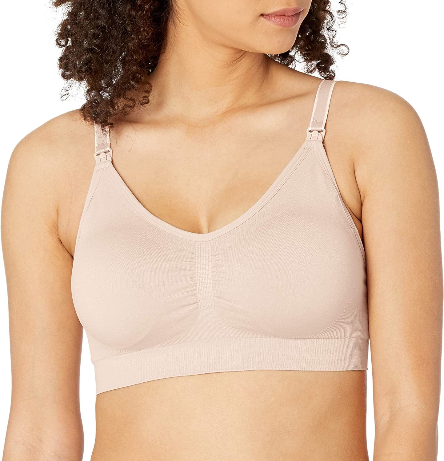 Women’S Seamless Clip down Nursing Bra Blush / Small / Full Busted
