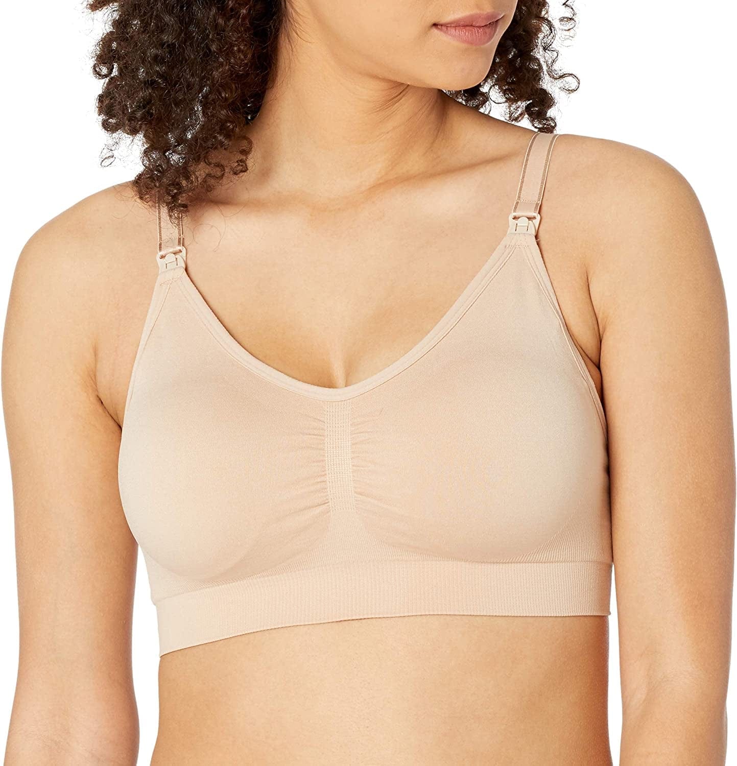 Women’S Seamless Clip down Nursing Bra Nude / X-Large / Full Busted