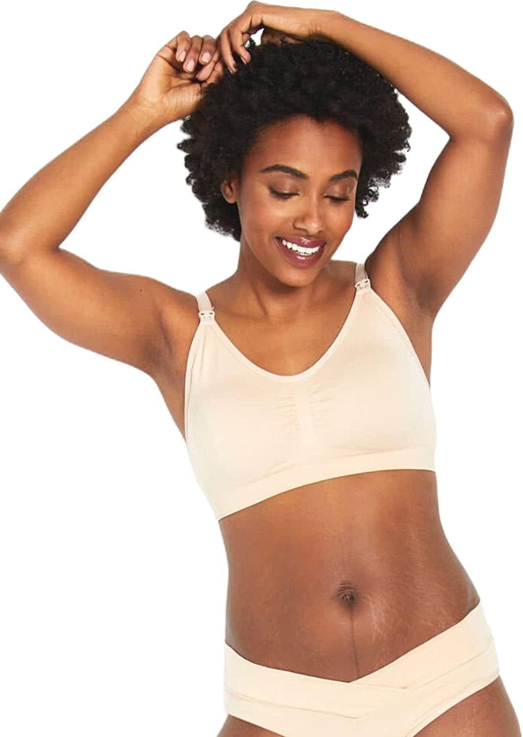 Women’S Seamless Clip down Nursing Bra Nude / X-Large / Average Busted