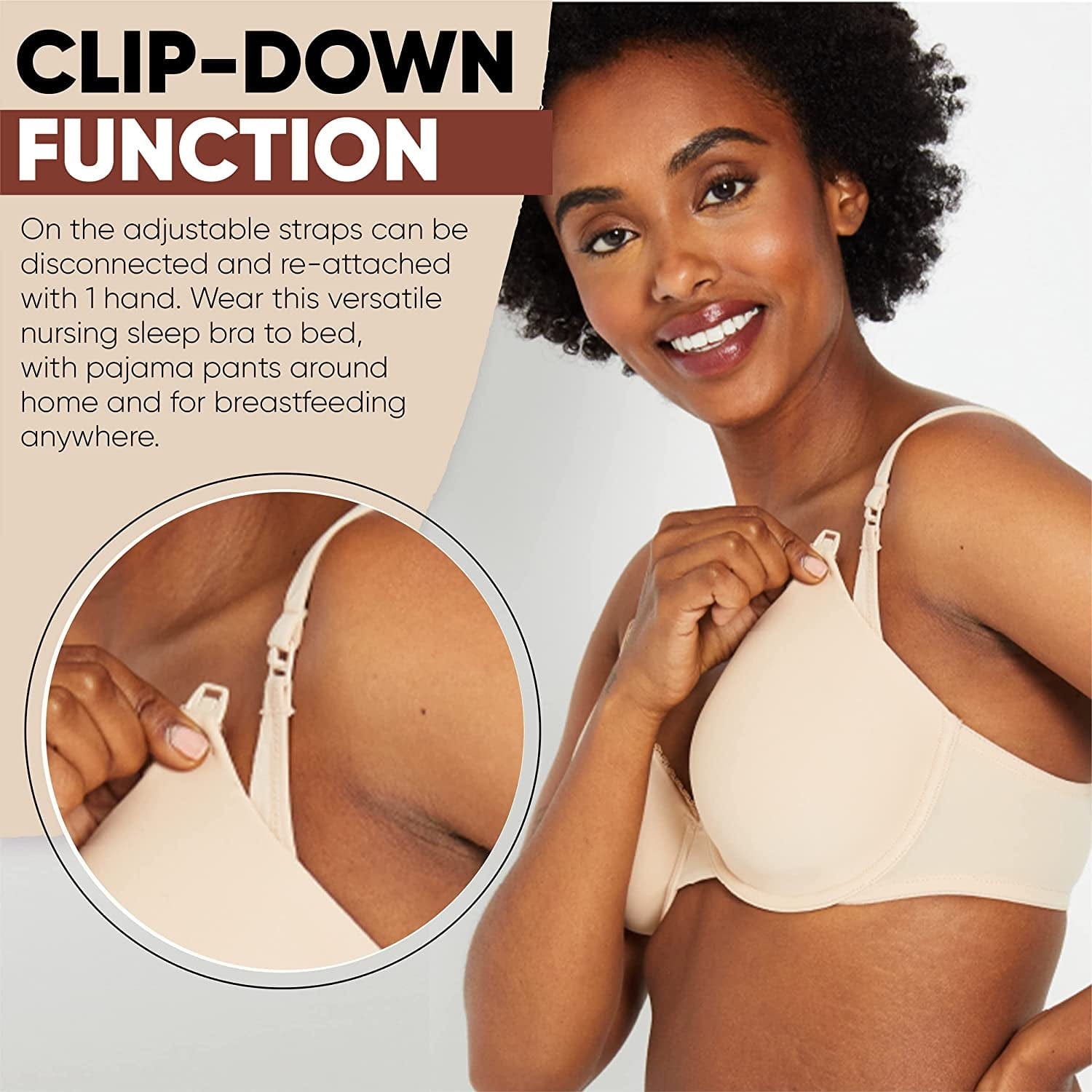 Women’S Seamless Clip down Nursing Bra