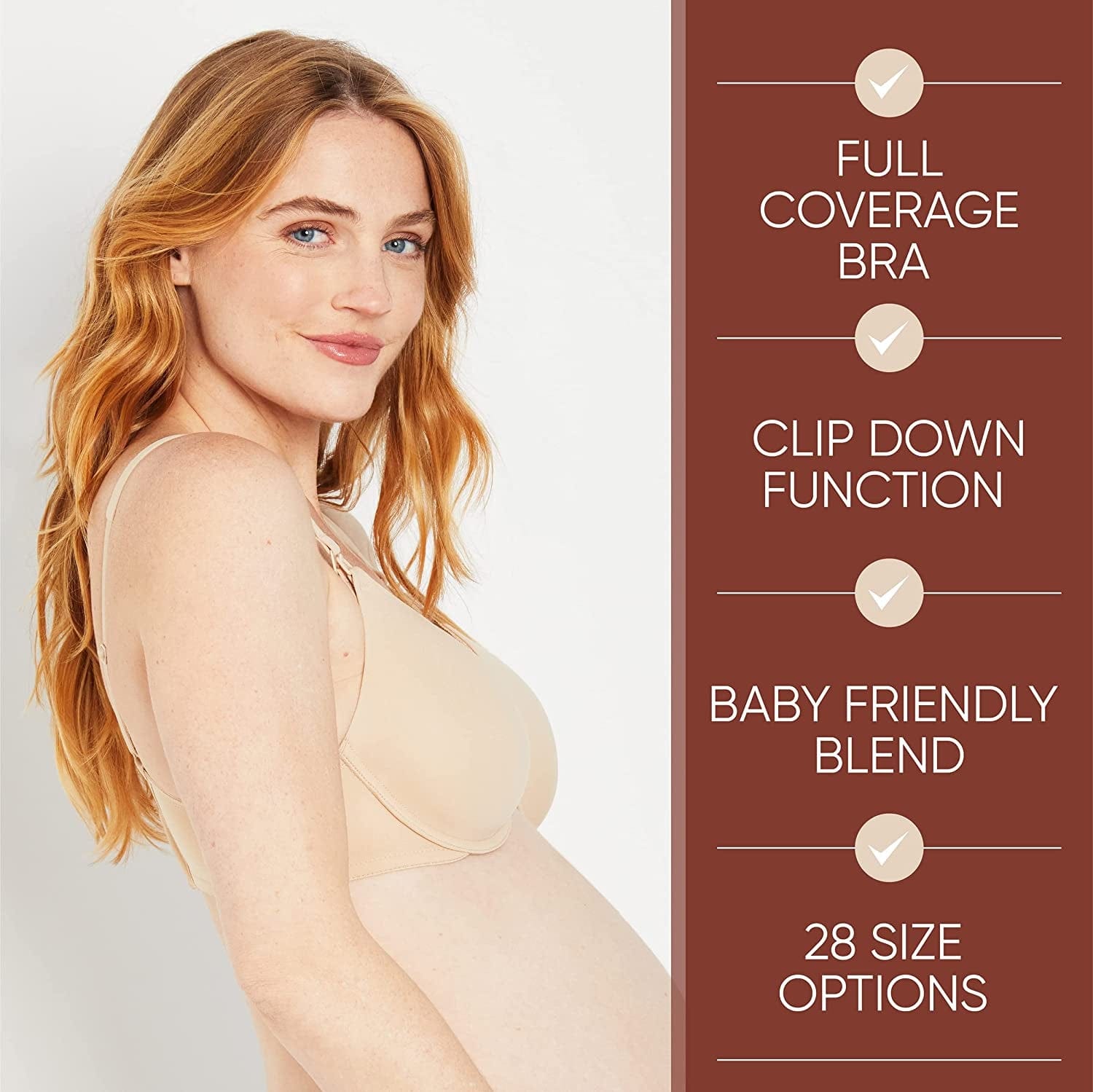 Women’S Seamless Clip down Nursing Bra