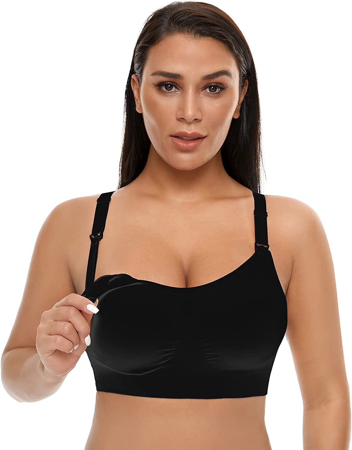 Women'S Seamless Nursing Bras for Breastfeeding Full Bust Maternity Bras for Pregnancy