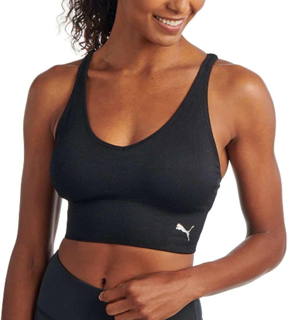 Women'S Seamless Sports Bra Black / Small