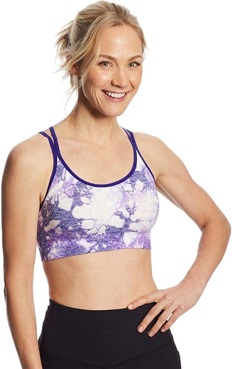 Women'S Seamless Tie Dye Cami Bra Violet Stone/Purple Shell / X-Small