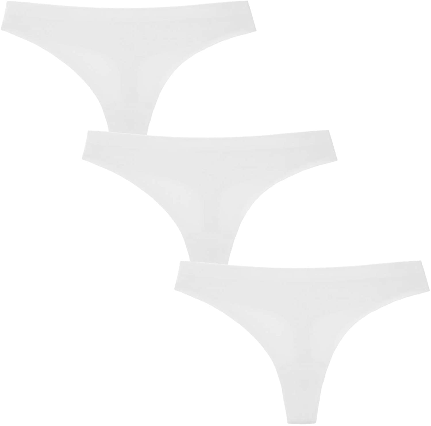 Women’S Seamless Underwears Panties Sexy Lace Hipster Bikini Thong Briefs Panty Underwear for Women Apparel & Accessories > Clothing > Underwear & Socks > Underwear Generic Thong – 3 Pack – White Medium