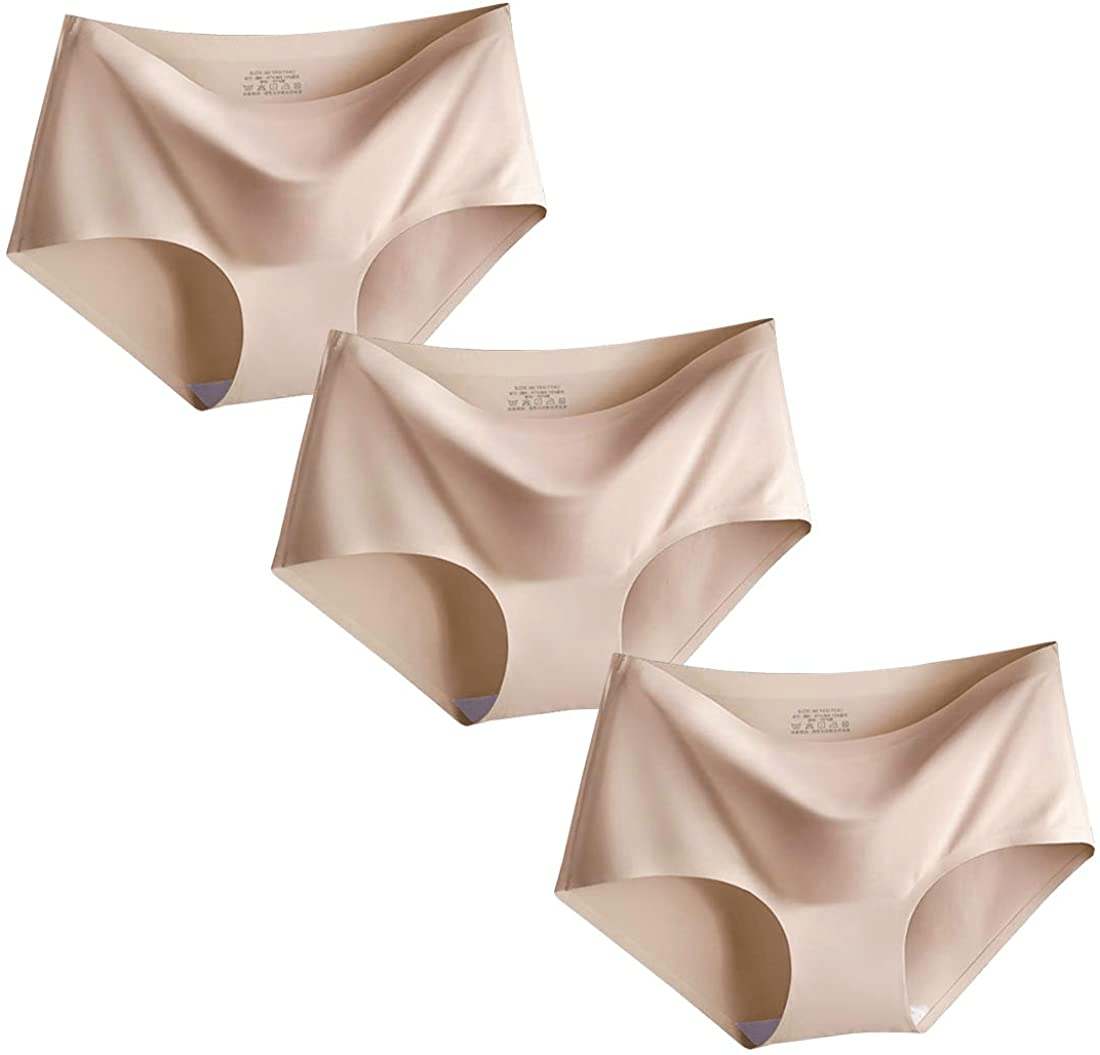 Women’S Seamless Underwears Panties Sexy Lace Hipster Bikini Thong Briefs Panty Underwear for Women Apparel & Accessories > Clothing > Underwear & Socks > Underwear Generic Brief – 3 Pack – Nude Large