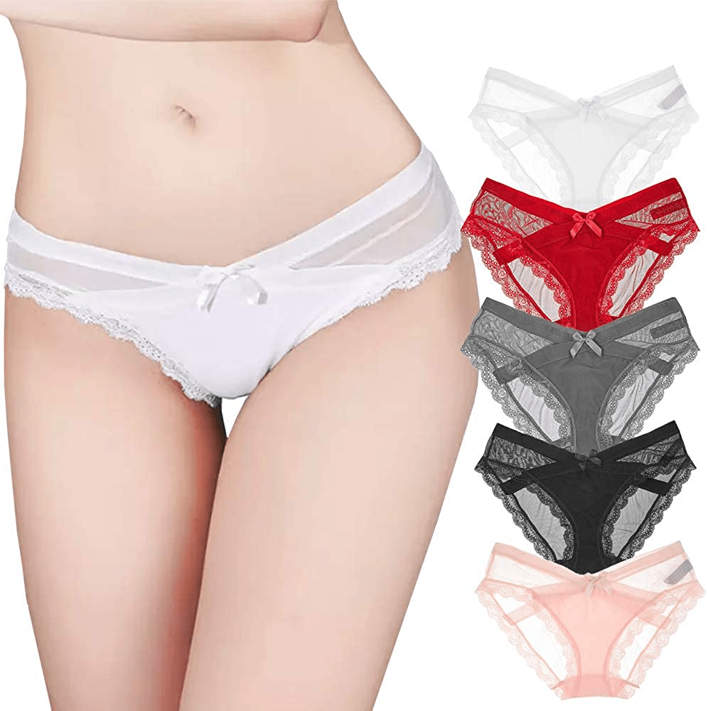 Women’S Seamless Underwears Panties Sexy Lace Hipster Bikini Thong Briefs Panty Underwear for Women Apparel & Accessories > Clothing > Underwear & Socks > Underwear Generic 5 Pack – Sexy Brief Small